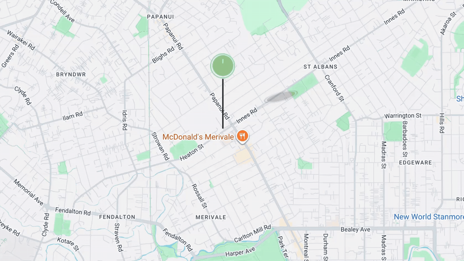 Map interface with vehicle location, trip information panel, property preview, map pin, and speedometer gauge showing real-time vehicle location monitoring